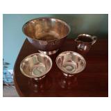 (4) Silver Plate Paul Revere Reproductions (4) Silver Plate Paul Revere Reproductions