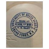 UND Shallow Blue Pottery Bowl UND Shallow Blue Pottery Bowl