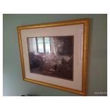 Pretty Extra Large Garden Print in Gold Frame Pretty Extra Large Garden Print in Gold Frame