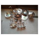 Large Silver Plate Lot Large Silver Plate Lot