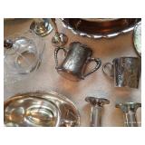 Large Silver Plate Lot Large Silver Plate Lot