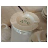 "Belleek" Shamrock Ireland Teacups, Ash Trays & Vase "Belleek" Shamrock Ireland Teacups, Ash Trays & Vase
