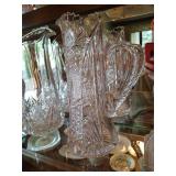 Stunning Cut Crystal & Glass Vases, Bowl, Pitchers Stunning Cut Crystal & Glass Vases, Bowl, Pitchers