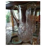Stunning Cut Crystal & Glass Vases, Bowl, Pitchers Stunning Cut Crystal & Glass Vases, Bowl, Pitchers