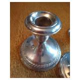 (4) Sterling Candle Holders (4) Sterling Candle Holders