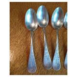 (6) Sterling Spoons from 1889 (6) Sterling Spoons from 1889