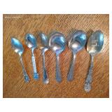 Six Small Sterling Spoons- 76 Grams Six Small Sterling Spoons- 76 Grams