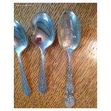Six Small Sterling Spoons- 76 Grams Six Small Sterling Spoons- 76 Grams