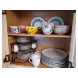 Two Shelves of Dishes Two Shelves of Dishes