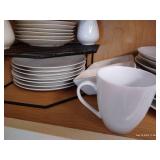 Two Shelves of Dishes Two Shelves of Dishes