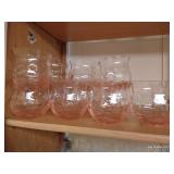 Cupboard of Glassware: Crystal, Bar Supplies, Etc