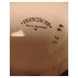 Franciscan Pottery Pitcher & Bowl