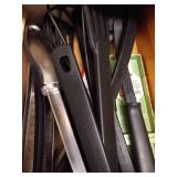 Drawer of Kitchen Tools: Spatulas, Tongs, Scrapers, Etc