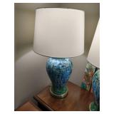 (2) Pretty Blue Lamps