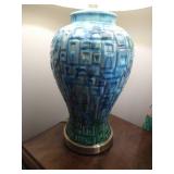 (2) Pretty Blue Lamps