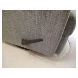 (2) Grey Swivel Rocker Recliners