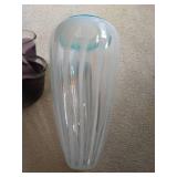 (2) Blown Glass Vases