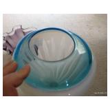 (2) Blown Glass Vases