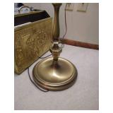 Floor Lamp & Brass Magazine Rack Floor Lamp & Brass Magazine Rack