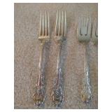 (2) 4-Piece Settings of Wallace Sir Christopher Sterling Flatware (2) 4-Piece Settings of Wallace Sir Christopher Sterling Flatware