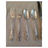 (2) 4-Piece Settings of Wallace Sir Christopher Sterling Flatware (2) 4-Piece Settings of Wallace Sir Christopher Sterling Flatware