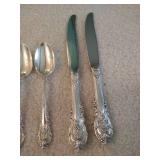 (2) 4-Piece Settings of Wallace Sir Christopher Sterling Flatware (2) 4-Piece Settings of Wallace Sir Christopher Sterling Flatware