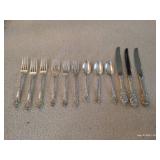 (3) 4-Piece Settings of Wallace Sir Christopher Sterling Flatware (3) 4-Piece Settings of Wallace Sir Christopher Sterling Flatware