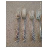 (2) 4-Piece Settings of Wallace Sir Christopher Sterling Flatware (2) 4-Piece Settings of Wallace Sir Christopher Sterling Flatware