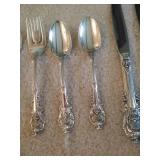 (2) 4-Piece Settings of Wallace Sir Christopher Sterling Flatware (2) 4-Piece Settings of Wallace Sir Christopher Sterling Flatware