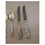 (2) 4-Piece Settings of Wallace Sir Christopher Sterling Flatware (2) 4-Piece Settings of Wallace Sir Christopher Sterling Flatware