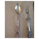 Wallace Sir Christopher Sterling Carving Fork, Spoon & Knife Wallace Sir Christopher Sterling Carving Fork, Spoon & Knife