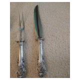 Wallace Sir Christopher Sterling Carving Fork, Spoon & Knife Wallace Sir Christopher Sterling Carving Fork, Spoon & Knife