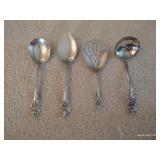 (4) Various Spoons Wallace Sir Christopher Sterling Flatware (4) Various Spoons Wallace Sir Christopher Sterling Flatware