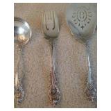 (4) Large Utensils of Wallace Sir Christopher Sterling Flatware (4) Large Utensils of Wallace Sir Christopher Sterling Flatware