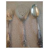 (4) Large Utensils of Wallace Sir Christopher Sterling Flatware (4) Large Utensils of Wallace Sir Christopher Sterling Flatware