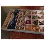 Tray of Costume Jewelry Tray of Costume Jewelry