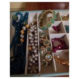 Tray of Costume Jewelry Tray of Costume Jewelry