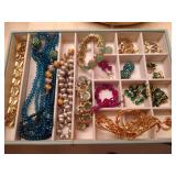 Tray of Costume Jewelry Tray of Costume Jewelry