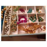Tray of Costume Jewelry Tray of Costume Jewelry