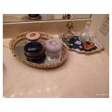 Pretty Vintage Trays w/ Perfume Bottles Pretty Vintage Trays w/ Perfume Bottles