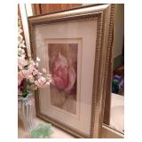 Decorative Glass Vase & Candle Holders w/ Large Picture Decorative Glass Vase & Candle Holders w/ Large Picture