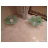 Decorative Glass Vase & Candle Holders w/ Large Picture Decorative Glass Vase & Candle Holders w/ Large Picture