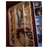 Two Trays of Costume Jewelry Two Trays of Costume Jewelry