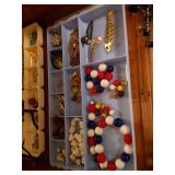 Two Trays of Costume Jewelry Two Trays of Costume Jewelry