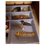 Two Trays of Costume Jewelry Two Trays of Costume Jewelry