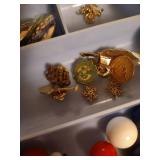Two Trays of Costume Jewelry Two Trays of Costume Jewelry