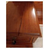 Antique Wood Dresser w/Mirror & Marble Slab Top Antique Wood Dresser w/Mirror & Marble Slab Top