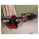 Two Shoe Racks w/ Shoes, Mostly Sz 7-7.5 Two Shoe Racks w/ Shoes, Mostly Sz 7-7.5