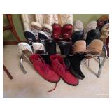 Two Shoe Racks w/ Shoes, Mostly Sz 7-7.5 Two Shoe Racks w/ Shoes, Mostly Sz 7-7.5