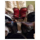 Two Shoe Racks w/ Shoes, Mostly Sz 7-7.5 Two Shoe Racks w/ Shoes, Mostly Sz 7-7.5